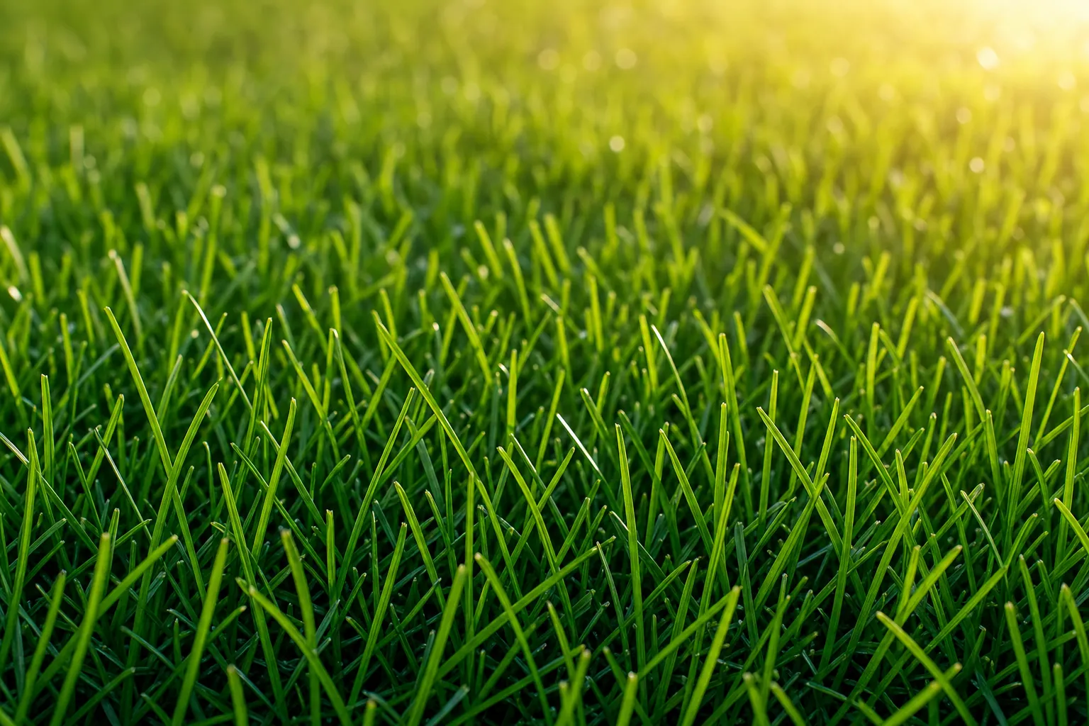 Healthy Tall Fescue grass lawn with deep green wide blades and upright growth